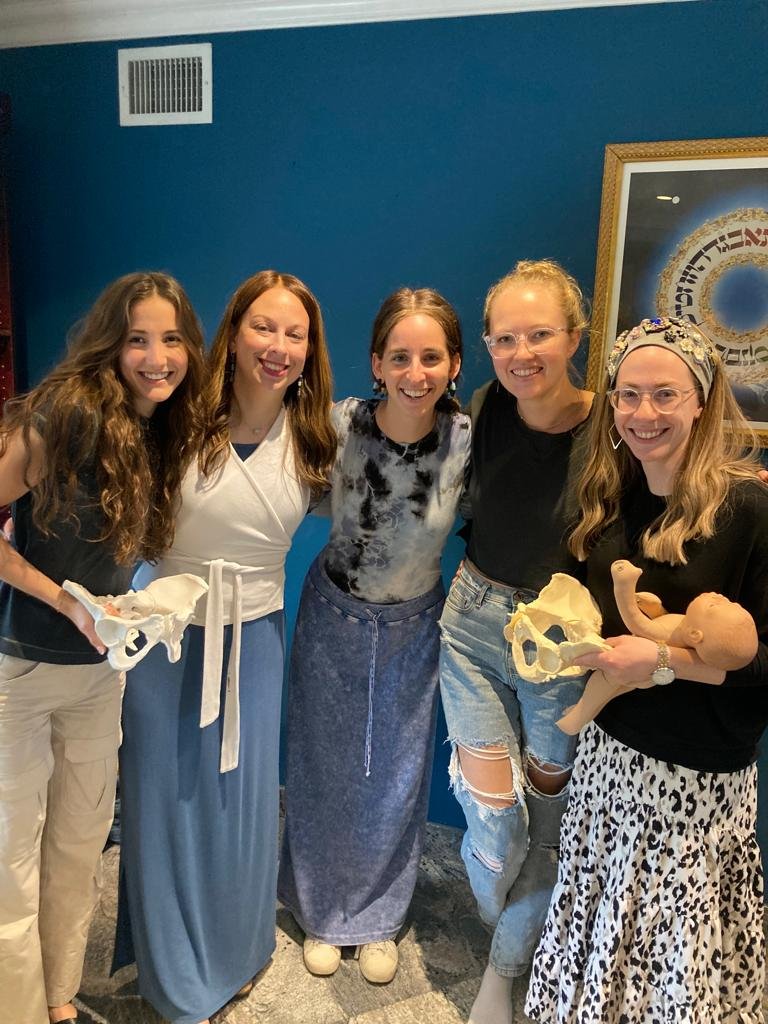 Judy Ribner, DNP, CNM, Malki Schuler, MSN, CNM, C-EFM, LCCE, Rachel Cohen, MSN, CNM, Julia Steinrueck, MSN, CNM and Alicia Richter, RN, SNM of Holistic Midwifery New York, a New York City and Long Island Home Birth Midwifery